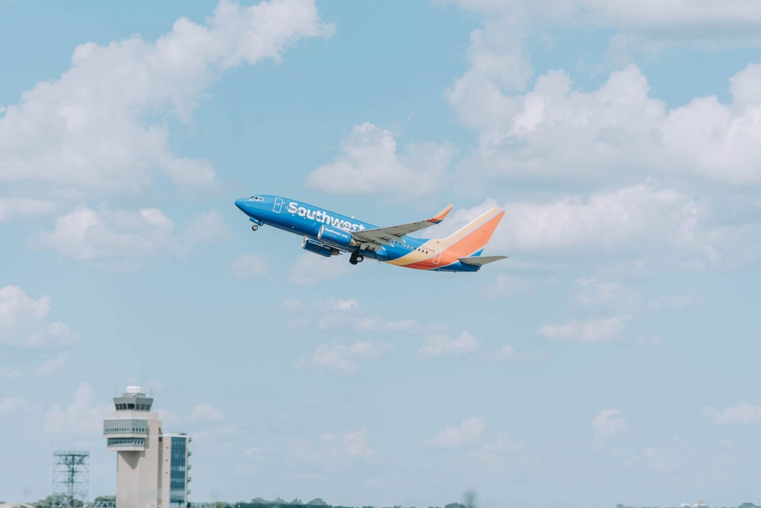 southwest airplane taking off