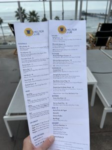 The seabird resort pool menu