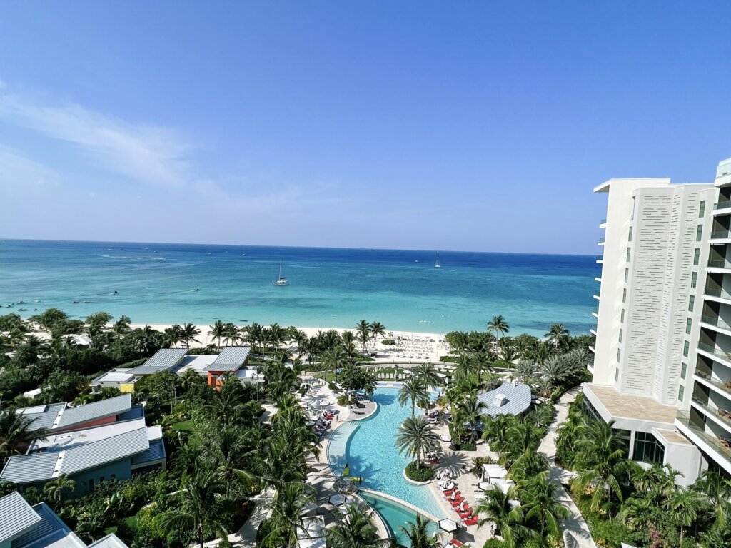 Kimpton Seafire Grand Cayman pool view - End of Year Credit Card Checklist