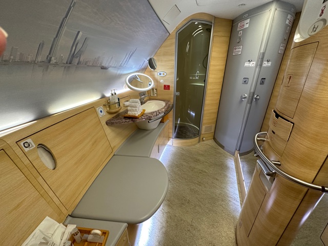 Bathroom on airplane