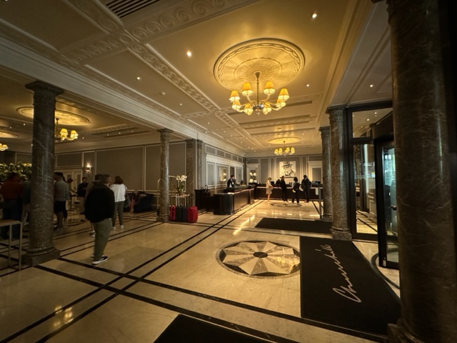 elegant hotel lobby