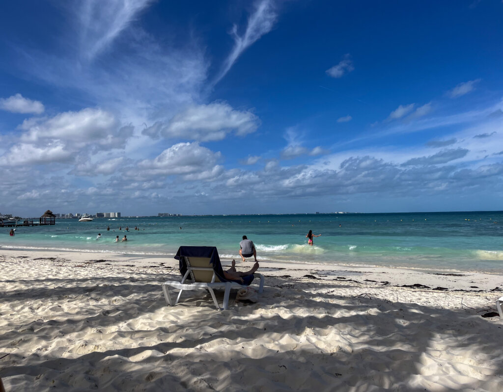Beach at the Intercontinental Cancun.