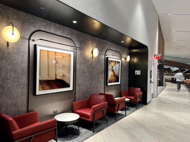 Airport lounge seating area