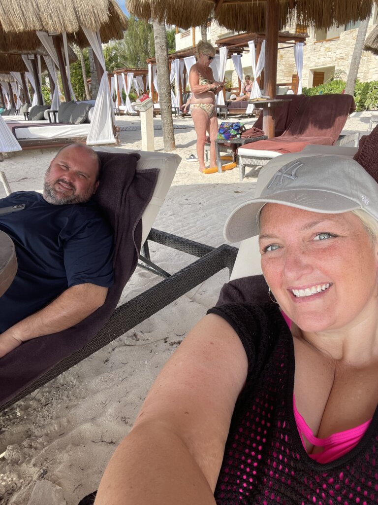 Man and woman on beach