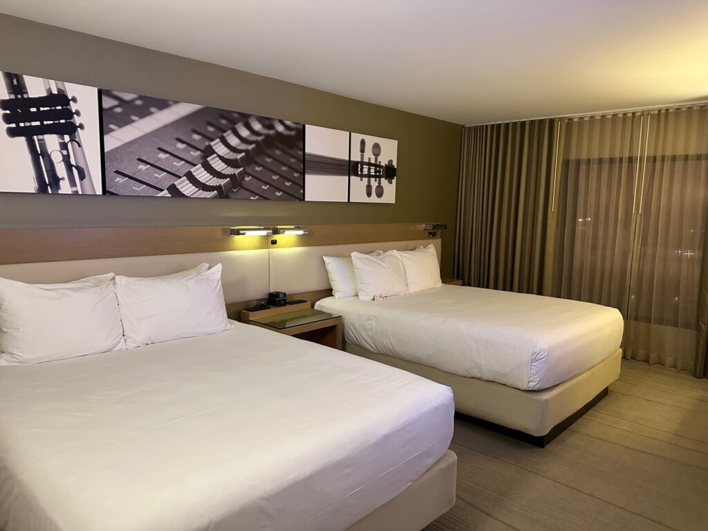 Two beds in hotel