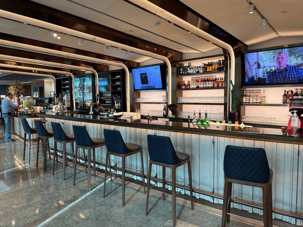 Bar area of lounge