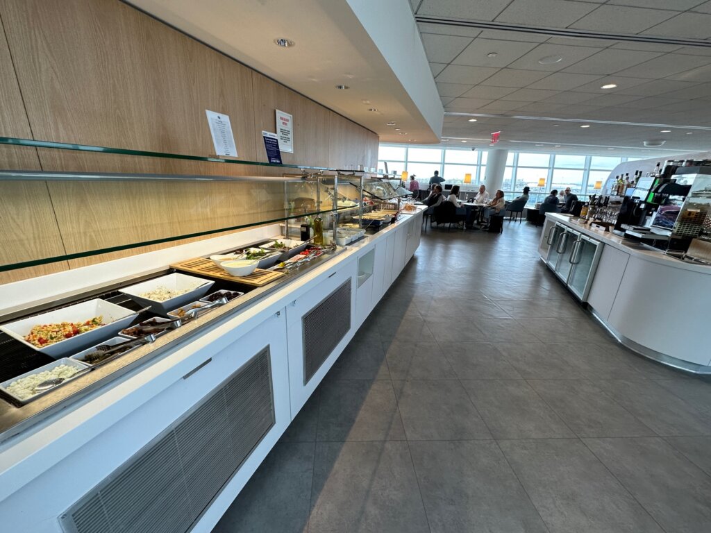 Buffet in airport lounge