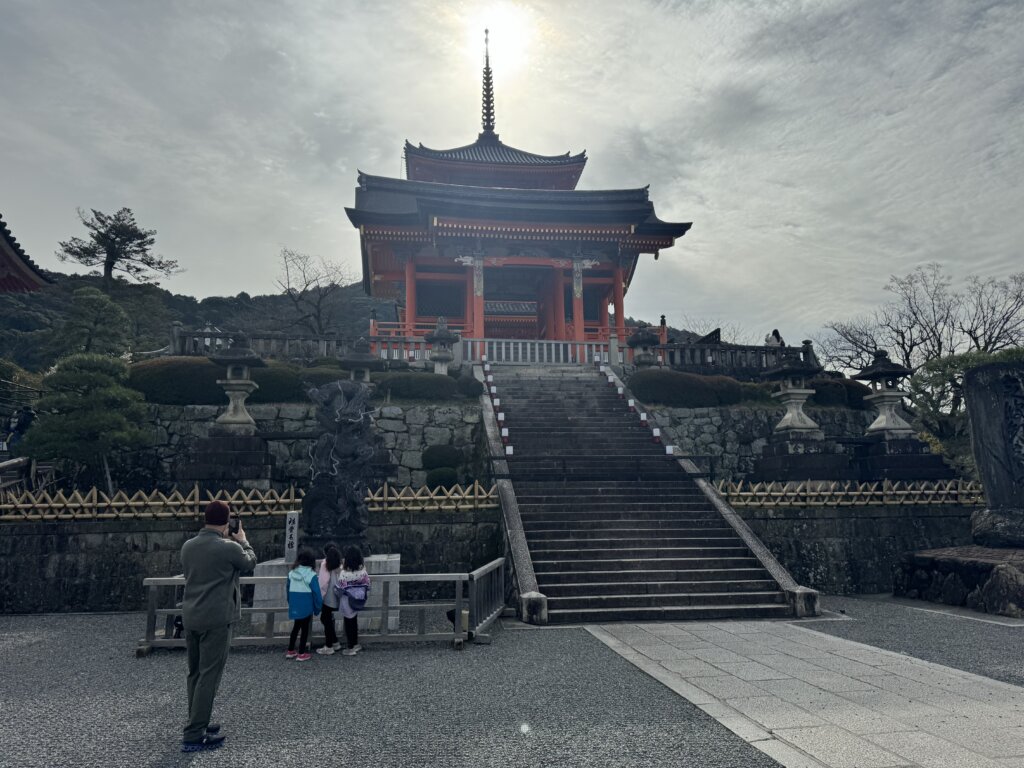 Kiyumizu-dera temple, Kyoto, family trip to Japan on points and miles