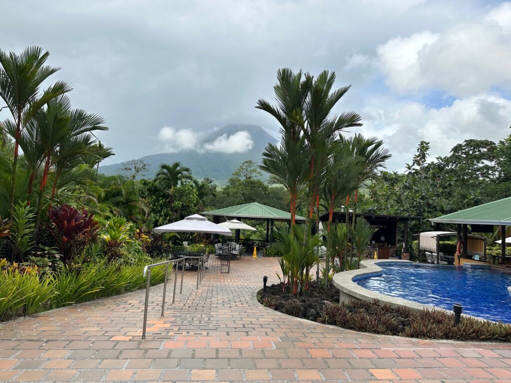 Hotel pool area