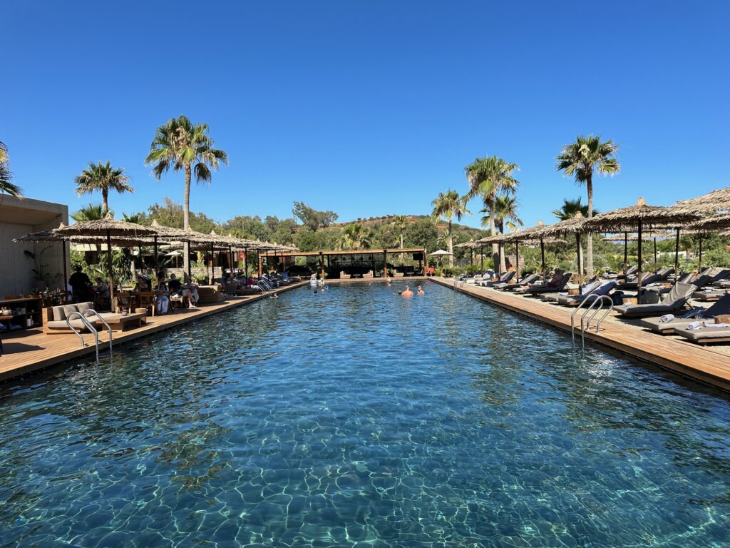 Pool area of resort