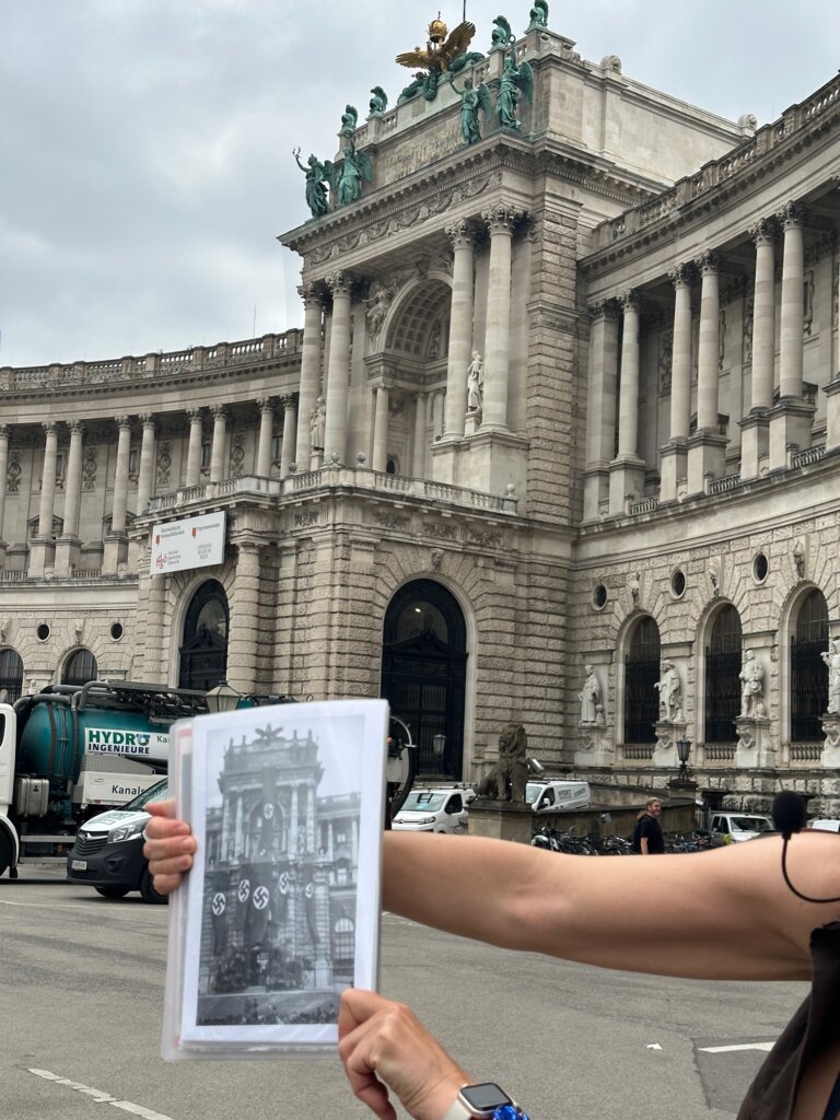 Notorious Hitler Balcony in Vienna.