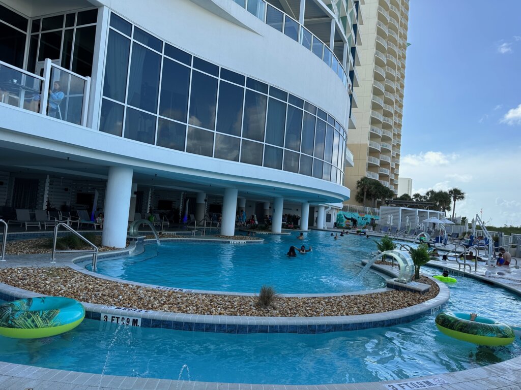 Hotel pool area