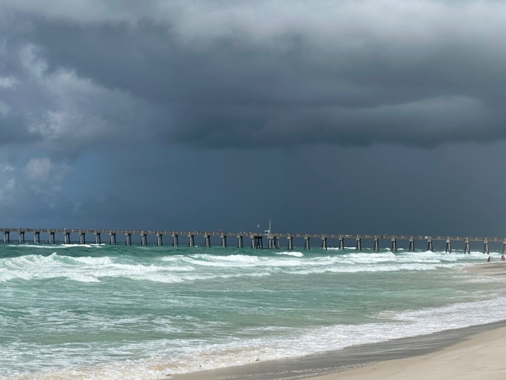 pier near ocean