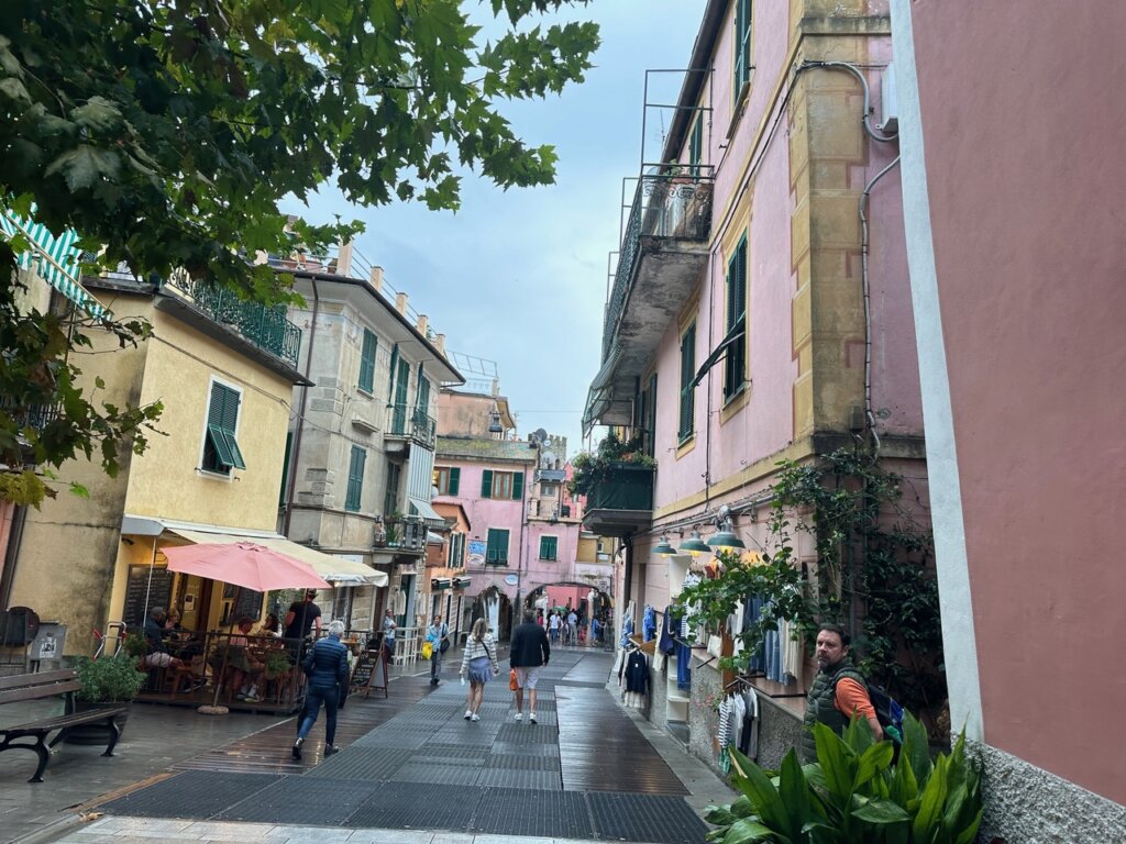 Colorful houses in village