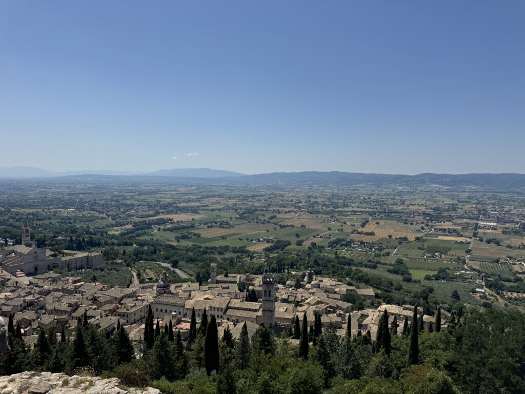 Views of Assisi, Italy. Family trip to Italy.