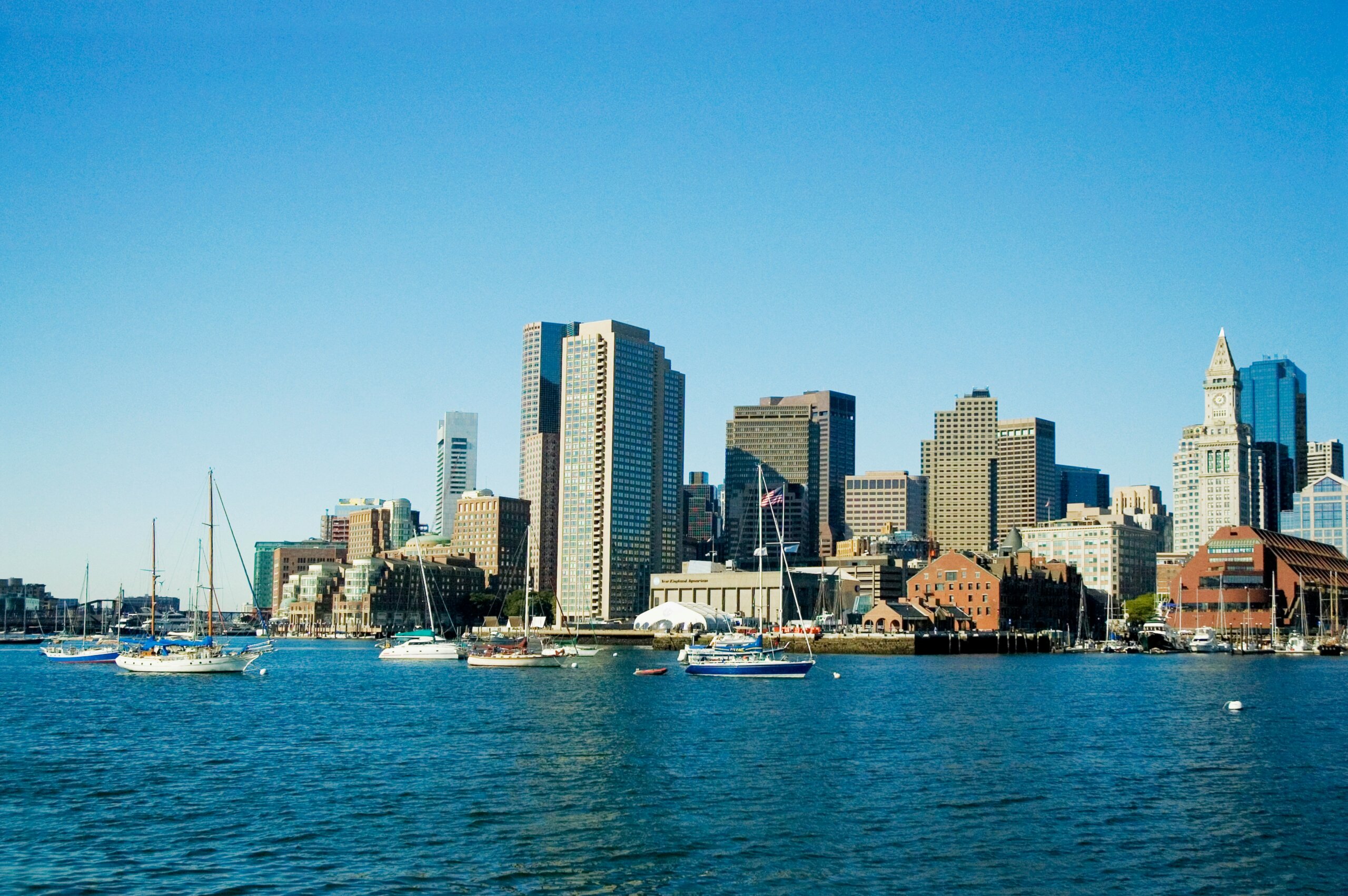 Skyscrapers near water