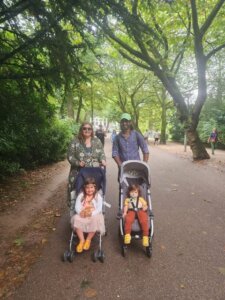 Family at park