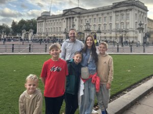 family at Buckingham Palace