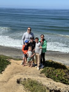 carlsbad beach with family