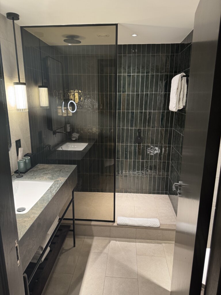 Hyatt Regency London Blackfriars standard room bathroom