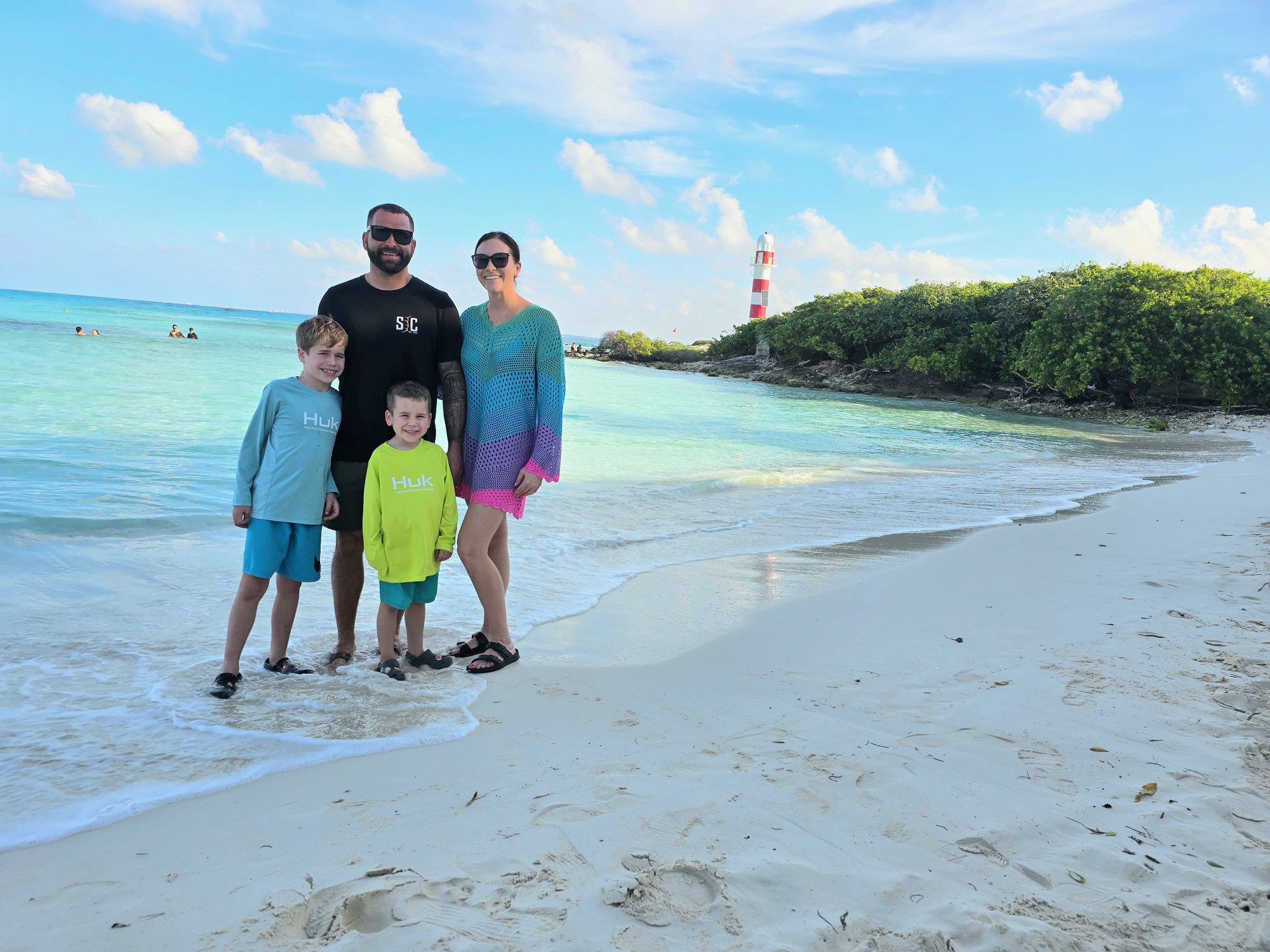 Family on a beach